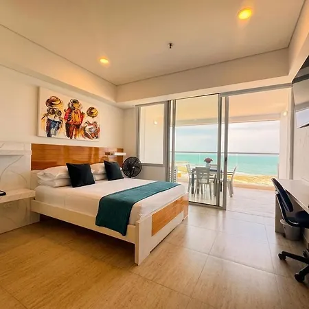 Lujo Vista Mar 5 Min Aeropuerto Apartment